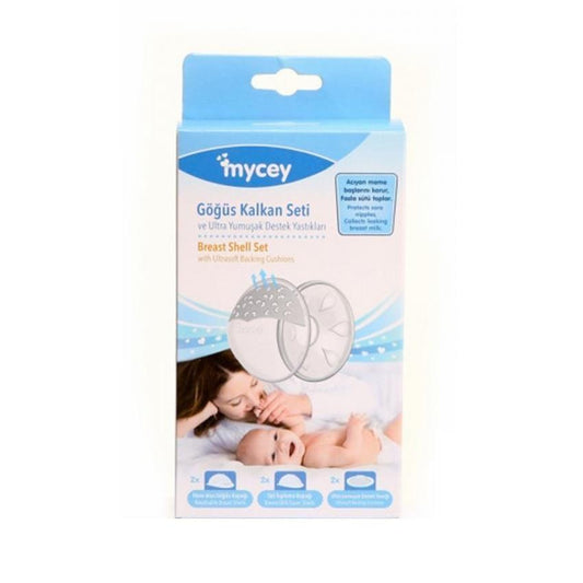 Mycey Breast Shield Set - Comfortable Nipple Protection & Breast Milk Collection for Breastfeeding Mothers