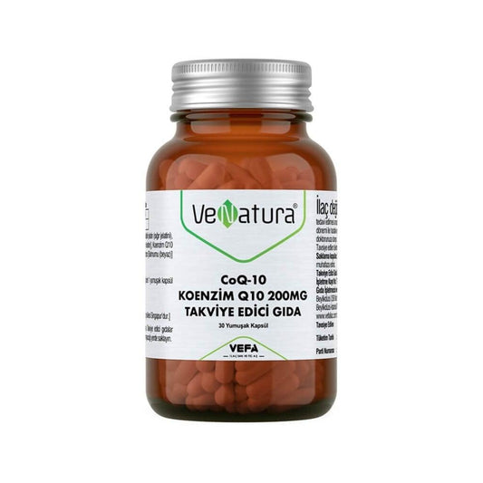 VeNatura Coenzyme Q10 200mg Supplement - Antioxidant Support for Energy & Cardiovascular Health
