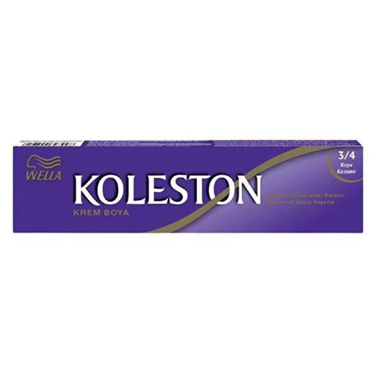 Koleston Dark Chestnut Hair Dye - Permanent, Vibrant Color for At-Home Use, Covers White Hair Effectively