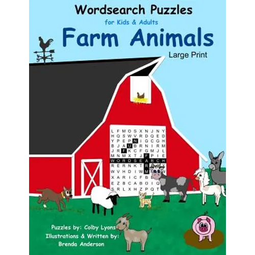 Word Search Puzzles Farm Animals: For kids and Adults Large Print - Paperback