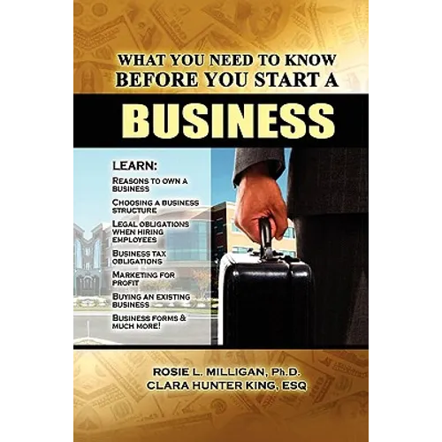 What You Need to Know Before You Start a Business - Paperback