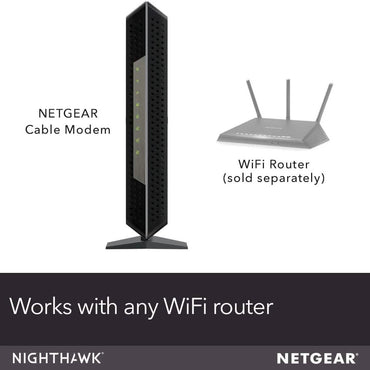 NETGEAR Nighthawk Cable Modem CM1200 - Compatible with all Cable Providers (Refurbished)