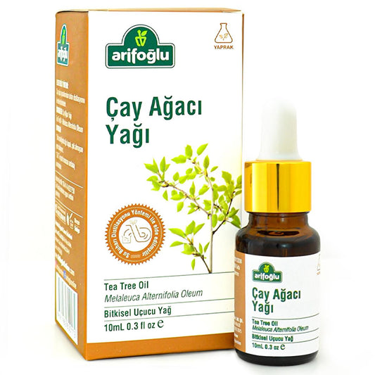 Arifoğlu Organic Tea Tree Oil 10ml - Natural Antimicrobial Oil for Skin & Hair Care