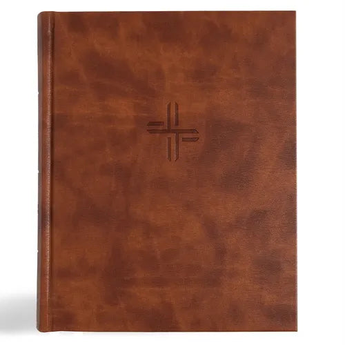 CSB Notetaking Bible, Expanded Reference Edition, Brown Leathertouch Over Board - Imitation Leather
