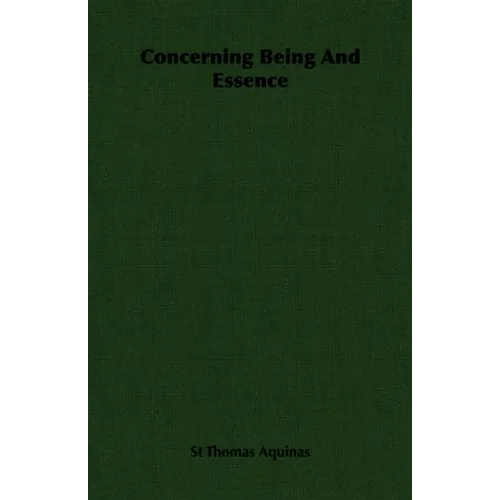 Concerning Being and Essence - Paperback