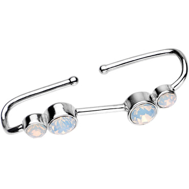 Aurora Gem Illusion Non Pierced Industrial Barbell