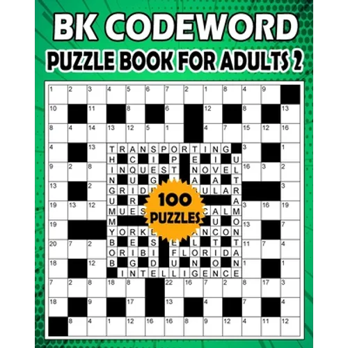 BK Codeword puzzle book for adults 2: Large print codebreaker puzzle book for adults & seniors - 100 Puzzle from (BK Bouchama) - Paperback