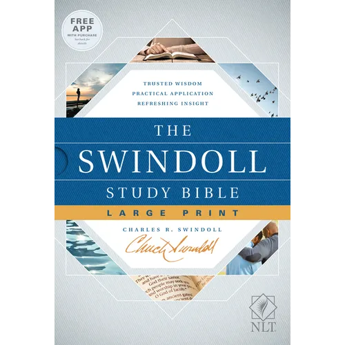 The Swindoll Study Bible NLT, Large Print - Hardcover