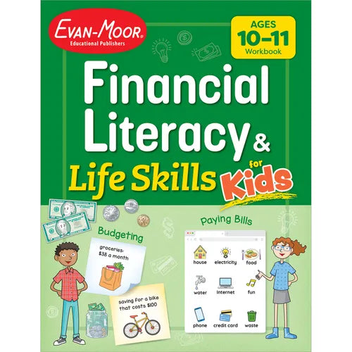 Financial Literacy and Life Skills for Kids, Age 10 - 11 Workbook - Paperback