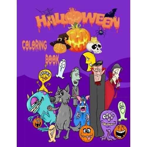 Halloween Coloring Book: Halloween zombie coloring book for Adults and Kids Stress Relieve and Relaxation, Halloween Fantasy Creatures, ... Adu - Paperback