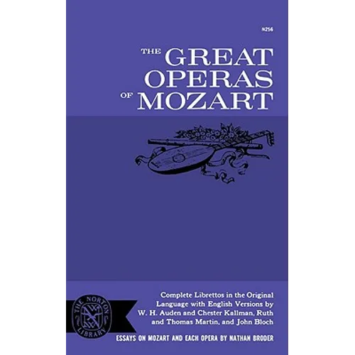 The Great Operas of Mozart - Paperback