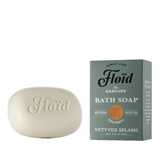 Floid Vetyver Splash Solid Bath Soap - Refreshing Fragrance, 120g