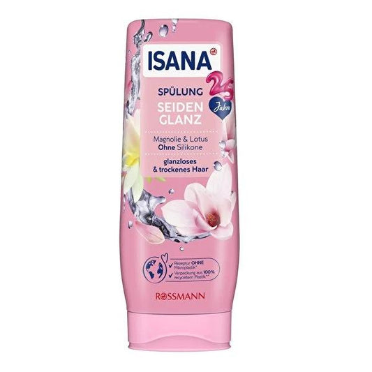Isana Hair Care Cream with Manolya and Lotus for Dry Hair - Silicone-Free, Dermatologically Tested - 10.14 fl oz