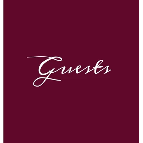 Guests Wine Burgundy Hardcover Guest Book Blank No Lines 64 Pages Keepsake Memory Book Sign In Registry for Visitors Comments Wedding Birthday Anniver - Hardcover
