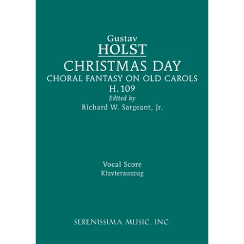 Christmas Day, H.109: Vocal score - Paperback