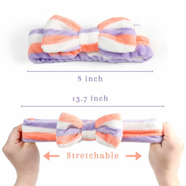 3 Otters Spa Headband Set 8PCS Soft Microfiber Face Wash for Women Girls