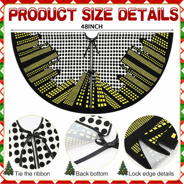 Boao Magic World Christmas Tree Skirt Vintage Envelope Design Rustic Xmas