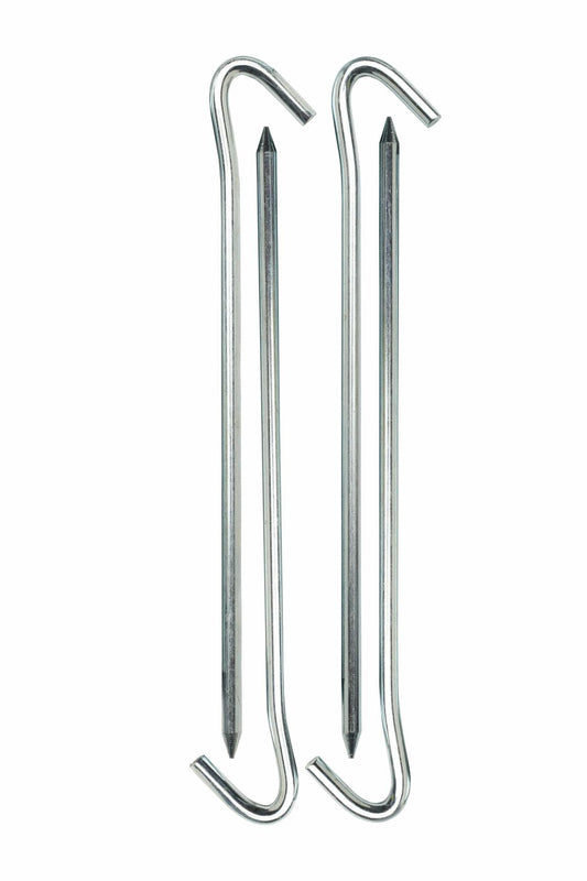 Coghlan's Steel Tent Pegs 7" 5mm Rust-Resistant Hook Top 4-Pack