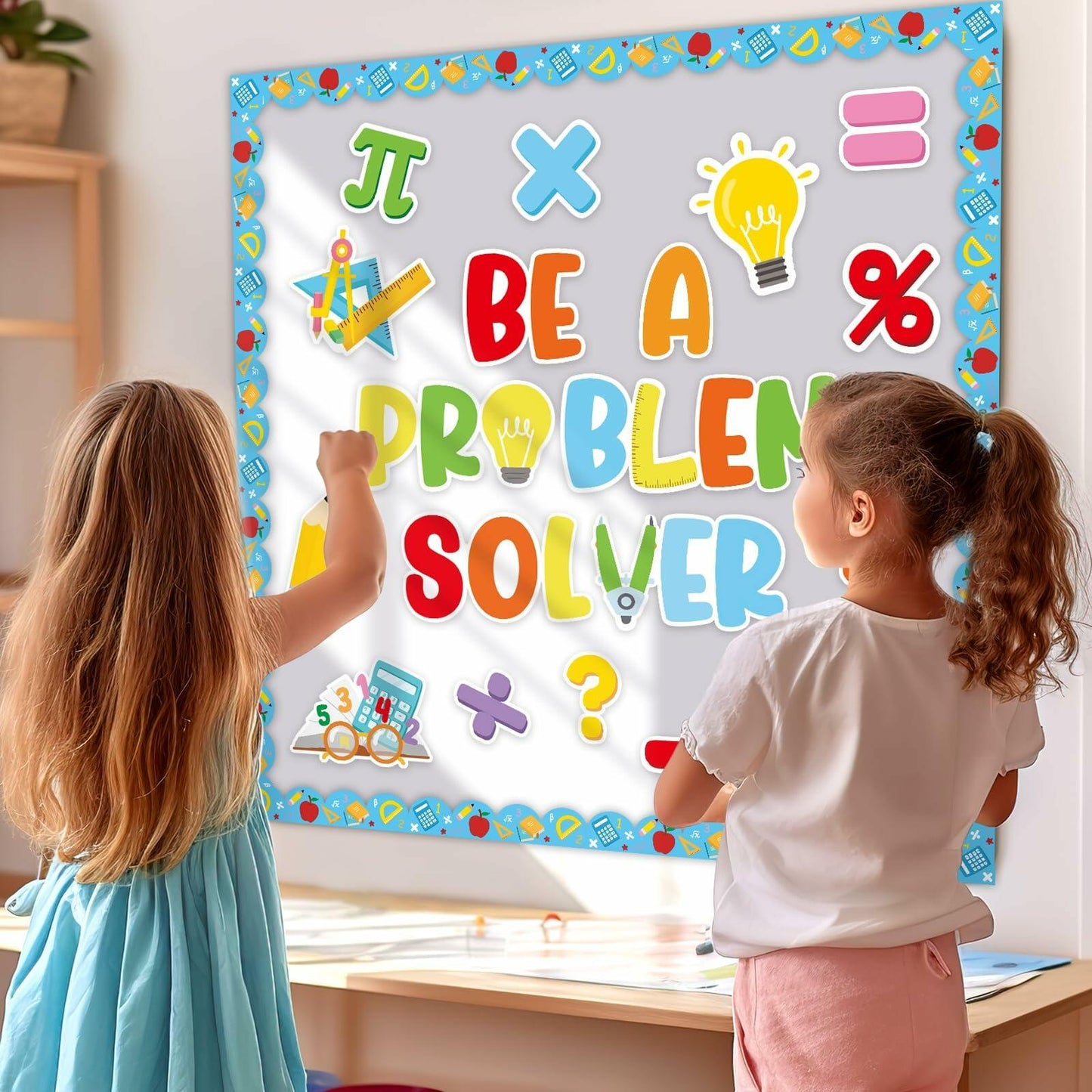 Mosailles Spanish Bulletin Board Paper Stickers Set 54pcs School Decor