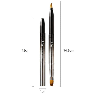 ukiss 4 Pcs Gradient Retractable Lip Brushes Makeup Tool Portable with Cap