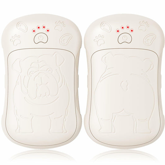 OLV Rechargeable Hand Warmers 2 Pack 6000mAh Magnetic Beige Portable
