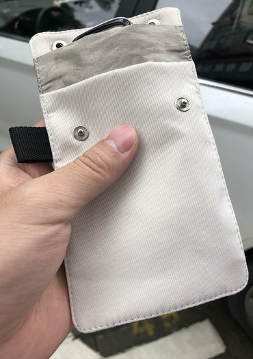 Faraday Bag for Key Fob RFID Signal Blocking Car Key Protector White