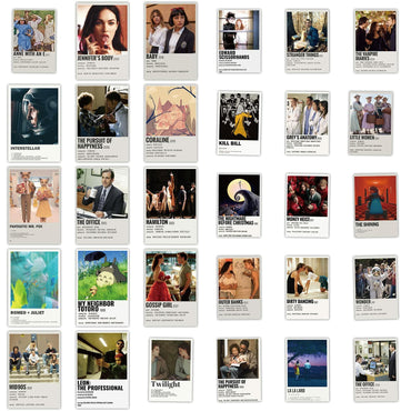 64PCS Poster Movie Vintage Stickers for Laptop and computer, Poster classic