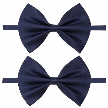 PPhtony 2pcs Satin Pre-Tied Bow Ties Adjustable Formal Tuxedo Purple