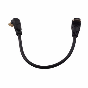 LARRITS HDMI 2.0 Cable 1FT 90 Degree Elbow Ultra Short 4K 60Hz Black