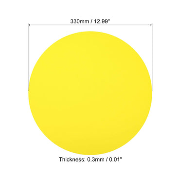 PATIKIL 13-inch Round Cardboard Paper Circles 40 Pcs Yellow DIY Crafts