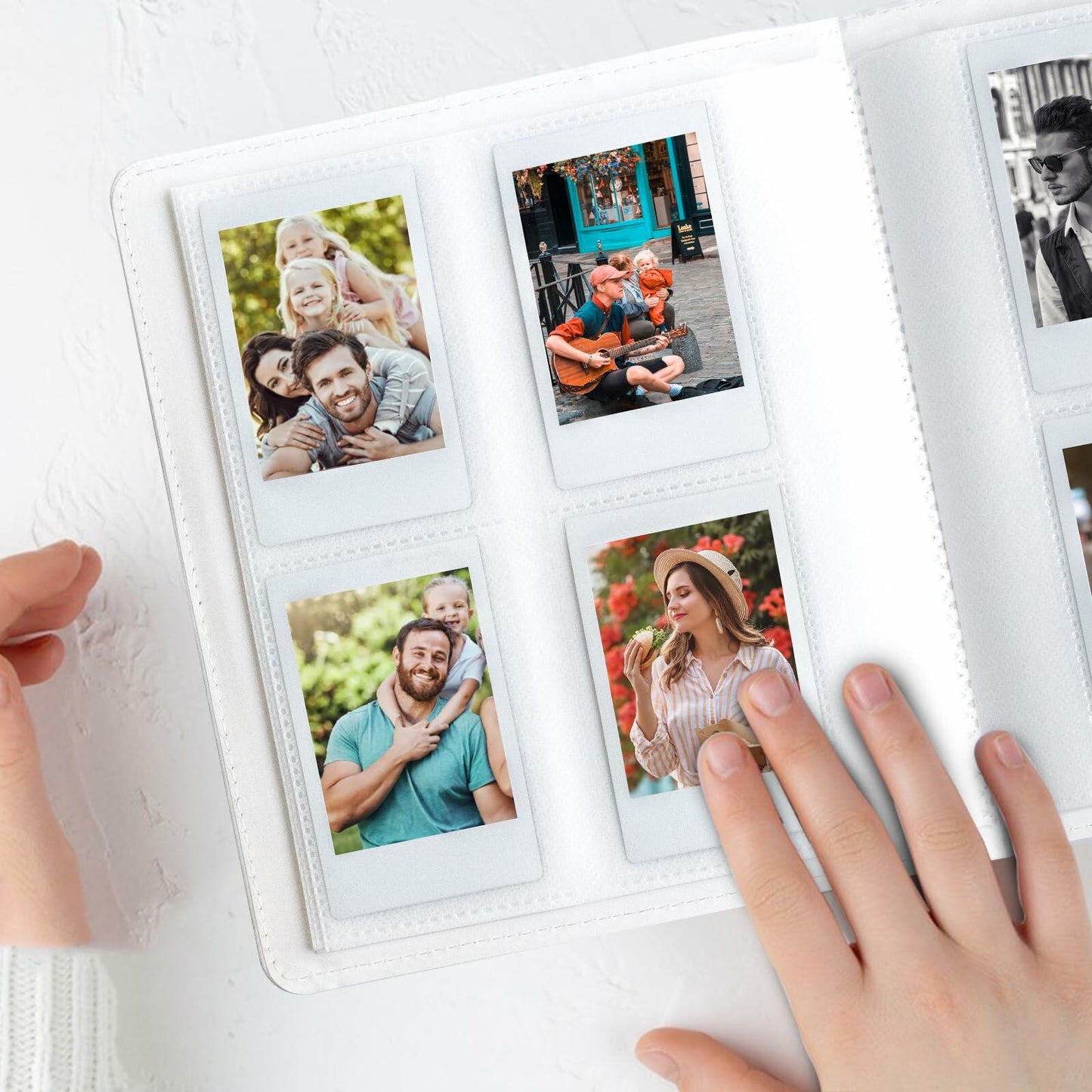 Tugle 256 Pockets Photo Album for Polaroid Instax Mini Cameras Dark Blue