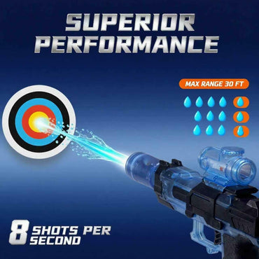 EMERBU Electric Squirt Water Gun Aqua Series LED Light High Speed 2pcs