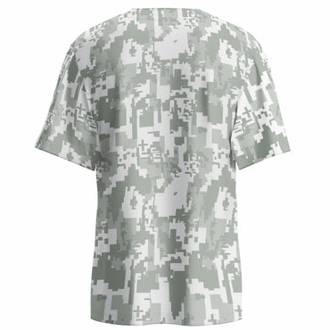 Aizqaoalk Men's Baseball Jersey Short Sleeve Button-Down Shirt Color7 Size L
