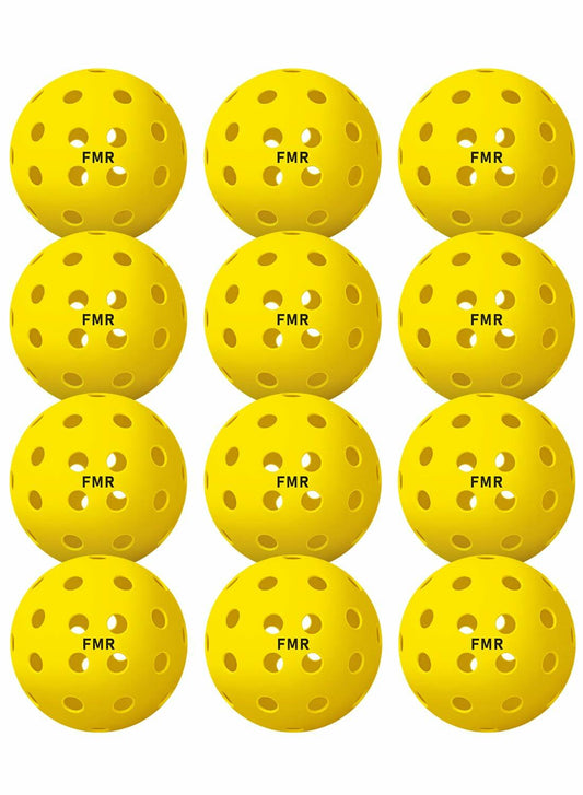 Feel My Rhythm Pickleball Balls 40 Hole Outdoor USAPA Approved 12 Pack