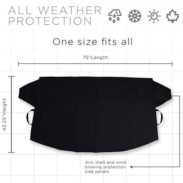 OxGord Windshield Snow Cover, Ice Wiper and Visor Protector