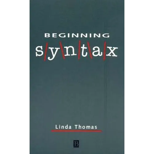 Beginning Syntax - Paperback