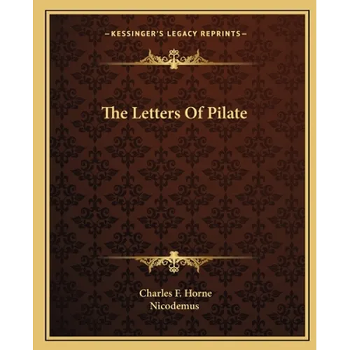 The Letters of Pilate - Paperback