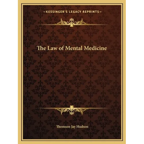 The Law of Mental Medicine - Paperback