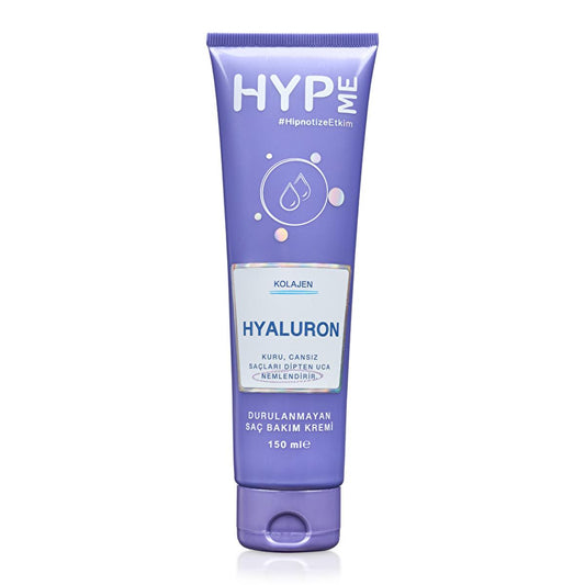 Hyp Me Leave-in Hair Care Cream with Hyaluronic Acid & Coconut Oil - Moisturizing, Softening, 5.07 fl oz