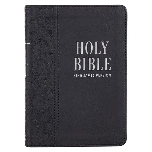 KJV Compact Large Print LL Black - Leather