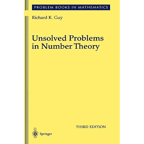 Unsolved Problems in Number Theory - Hardcover