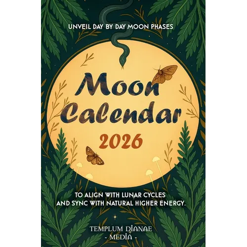 Moon Calendar 2026: Unveil day-by-day Moon Phases to align with lunar cycles and sync with natural higher energy - Paperback