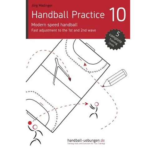 Handball Practice 10 - Modern speed handball: Fast adjustment to the 1st and 2nd wave - Paperback