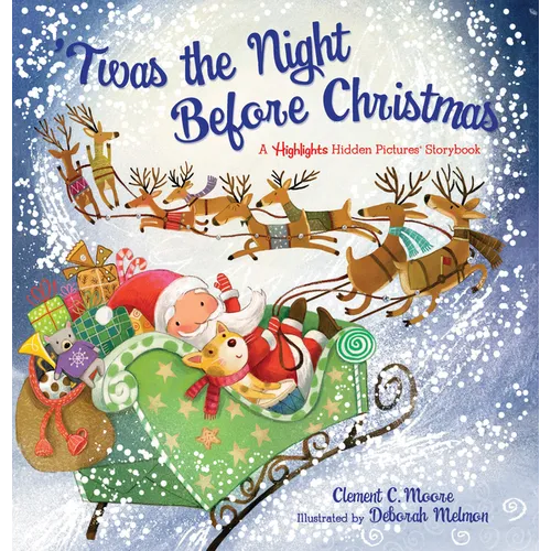 'Twas the Night Before Christmas: Christmas Storybook with Seek-And-Find Puzzles for Kids 4-8, Over 120 Hidden Objects - Hardcover