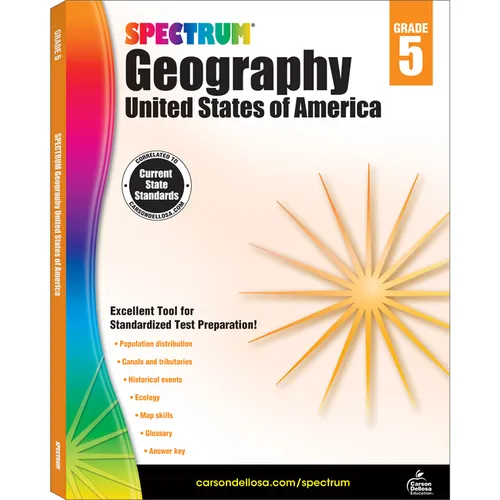 Spectrum Geography, Grade 5: United States of America Volume 95 - Paperback