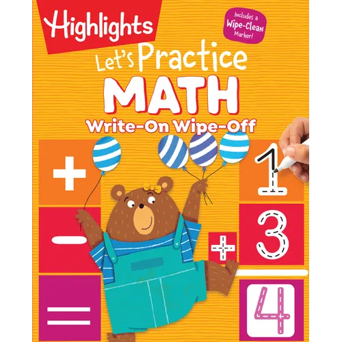 Write-On Wipe-Off Let's Practice Math - Spiral