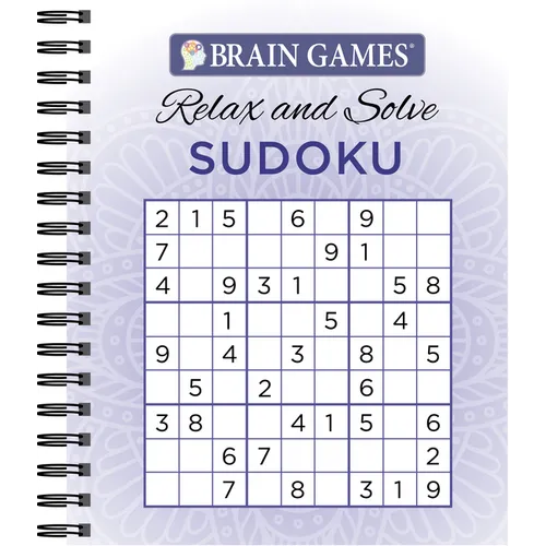Brain Games - Relax and Solve: Sudoku (Purple) - Spiral