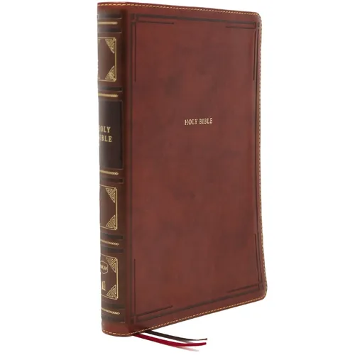 Nkjv, Reference Bible, Center-Column Giant Print, Leathersoft, Brown, Red Letter Edition, Comfort Print: Holy Bible, New King James Version - Imitation Leather