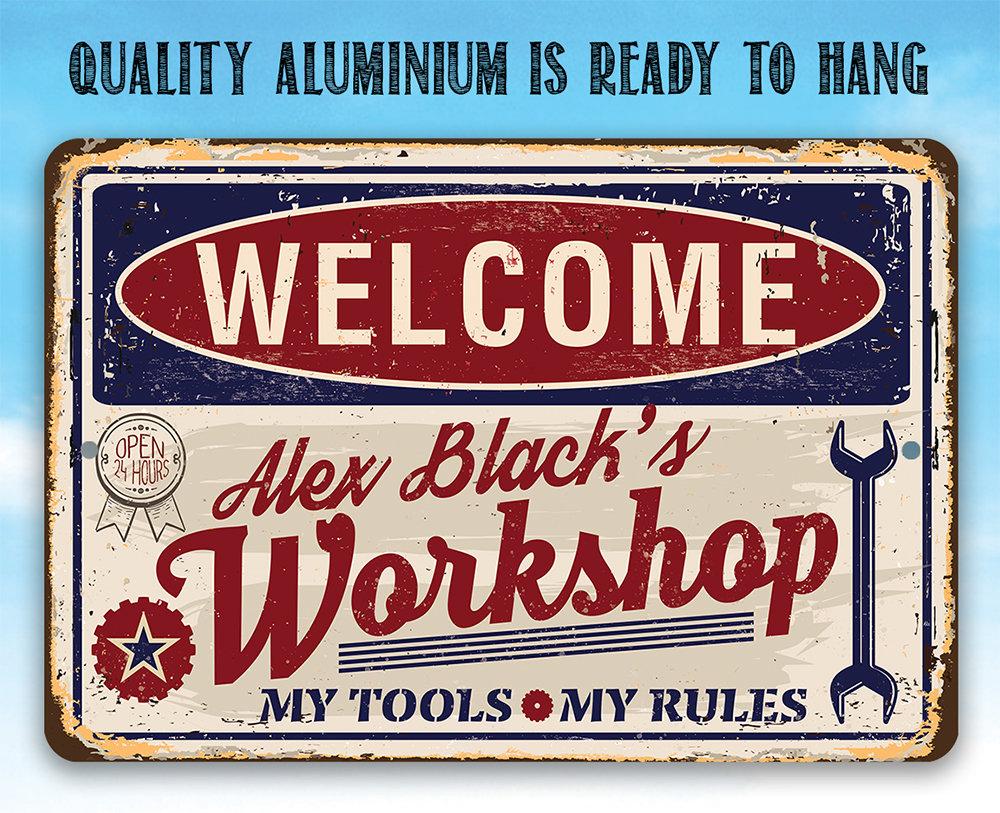 Personalized - Workshop - Metal Sign