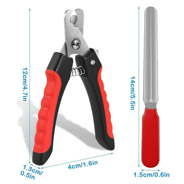 Pet Nail Trimmer with Safety Guard to Avoid Over-Cutting Nails